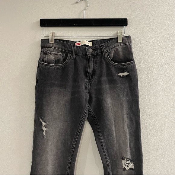 Levi's 511 slim grey distressed mens jeans - Picture 4 of 10